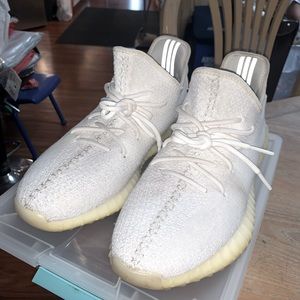 Adidas Yeezy 350 Cream/Cream/Cream (White) in Good Condition Size 12.